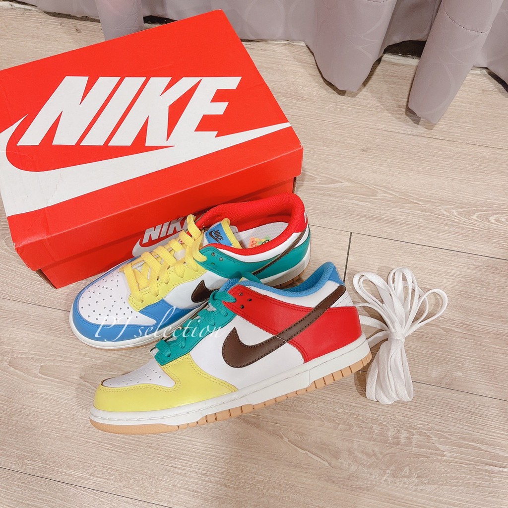 PJ_NIKE DUNK GS FREE.99 白彩虹糖果鴛鴦樂高大童鞋休閒CZ2496-100 PJ_NIKE DUNK GS FREE.99 白彩虹糖果鴛鴦樂高大童鞋休閒CZ2496-100