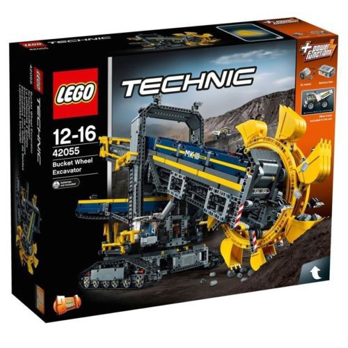 LEGO 樂高 TECHNIC系列 巨型滾輪挖土機 42055 全新未拆 完整 附 LEGO 運輸箱