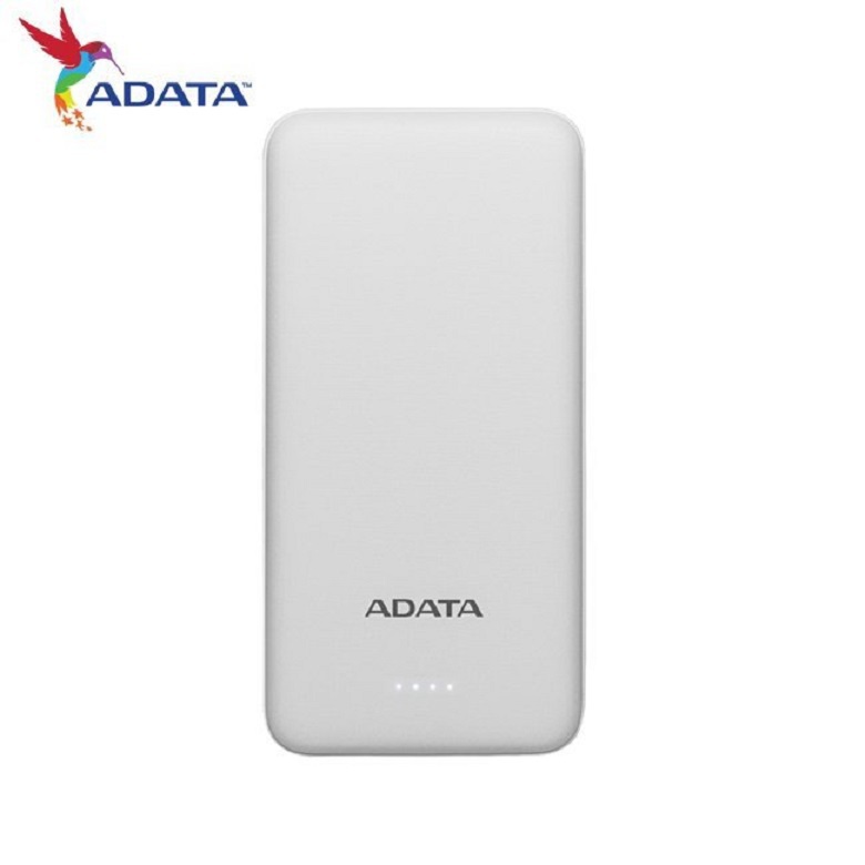 ADATA 可充式鋰聚合物行動電源6500mAh(白色)[大買家]