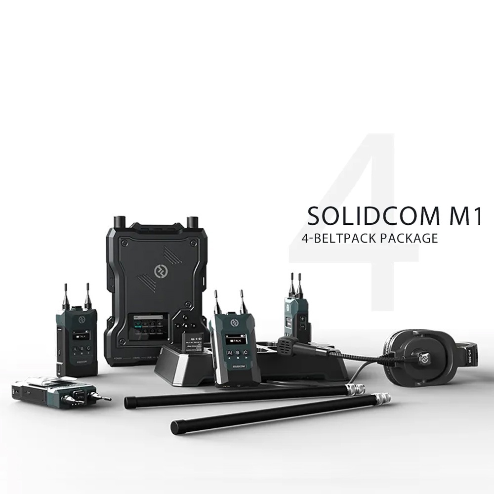 鋇鋇攝影 HOLLYLAND 全雙工無線對講系統 4個 8個 腰包 Solidcom M1 對講機 無線通話 3.5mm