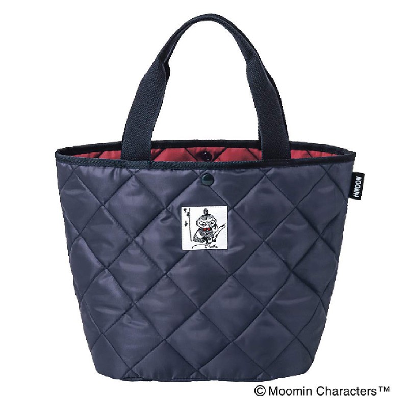 🍓寶貝日雜包🍓日本雜誌附錄 MOOMIN 嚕嚕米 亞美藍色菱格紋托特包 購物袋 空氣包 輕量包 手提包