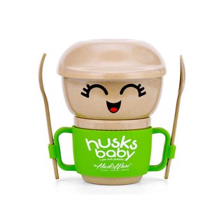 【美國Husk’s ware】稻殼天然無毒環保兒童餐具--迷你寶貝 (綠色)