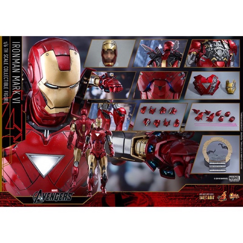 現貨已拆 Hot toys mms378 D17 鋼鐵人 MK6 復仇者聯盟 非 mms500 mms543