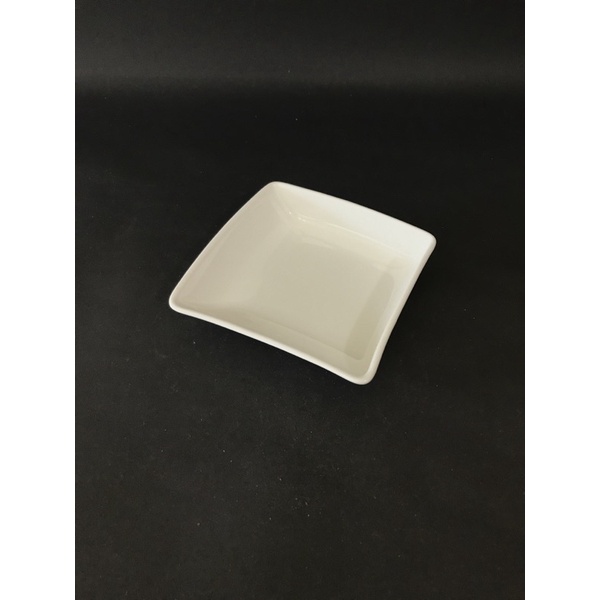東昇瓷器餐具=大同強化瓷器5吋斜邊深方盤 P2353