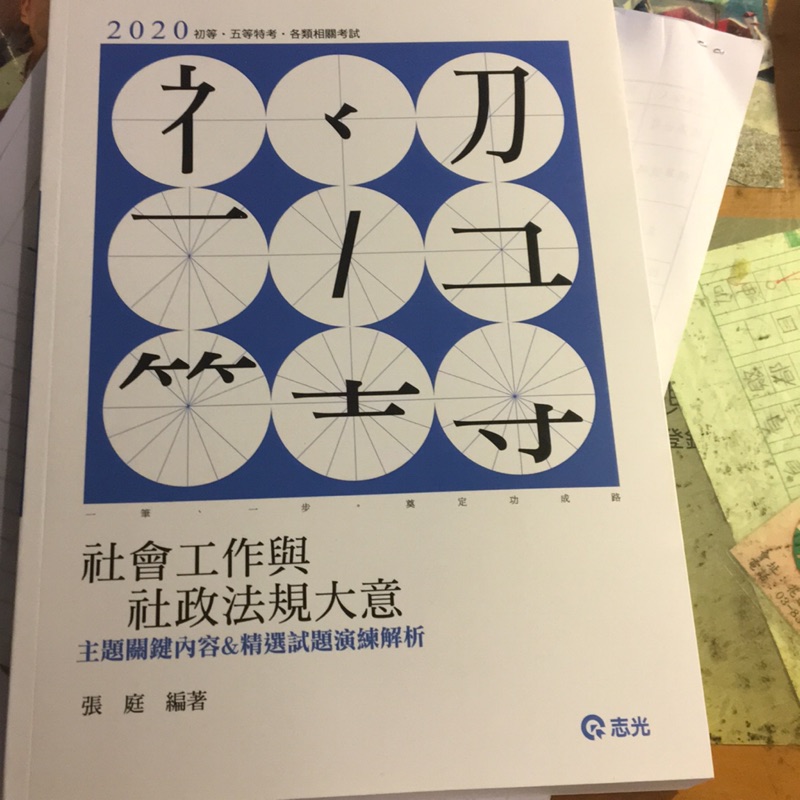 2020社會工作與社政法規大意-張庭