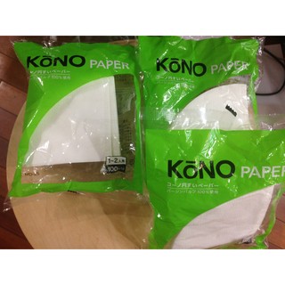 Kono md-25咖啡濾紙（1-2人用）酵素漂白錐型濾紙(原木咖啡棒