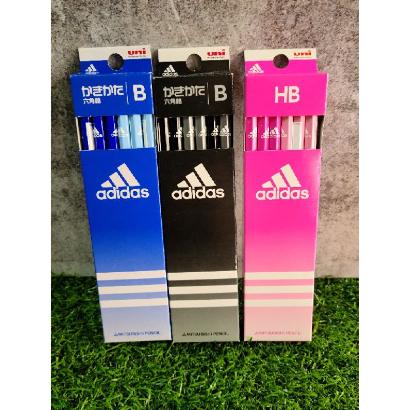 日本帶回 愛迪達 三菱 日本製造 鉛筆 B HB 六角形鉛筆 文具 好寫筆 adidas