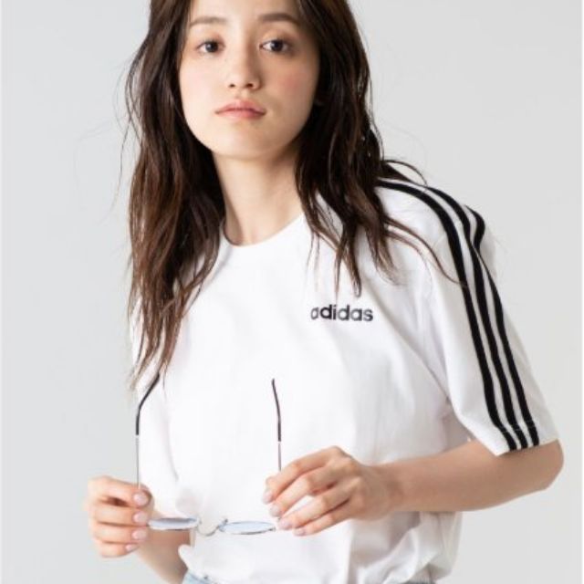 Adidas Essentials 3-Stripes 白黑短袖DU0441 | 蝦皮購物