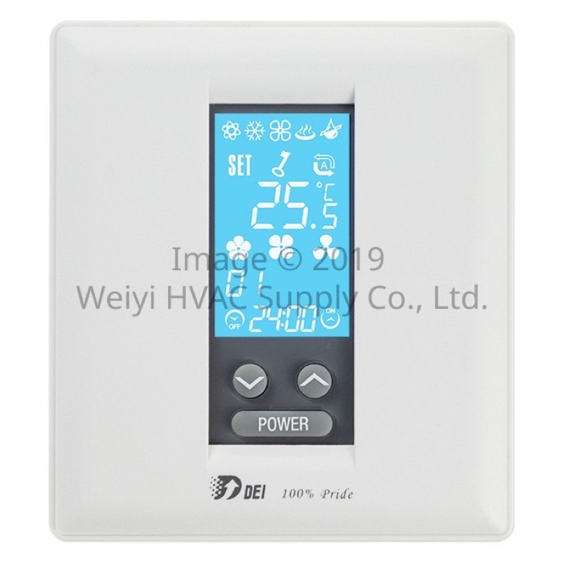 得意 DEI-758FLC 一對多 溫控 副控面板 DEI HVAC System Slave Thermostat
