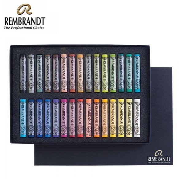 板橋酷酷姐美術林布蘭Rembrandt 粉彩30色粉彩條軟性粉彩長支荷蘭製