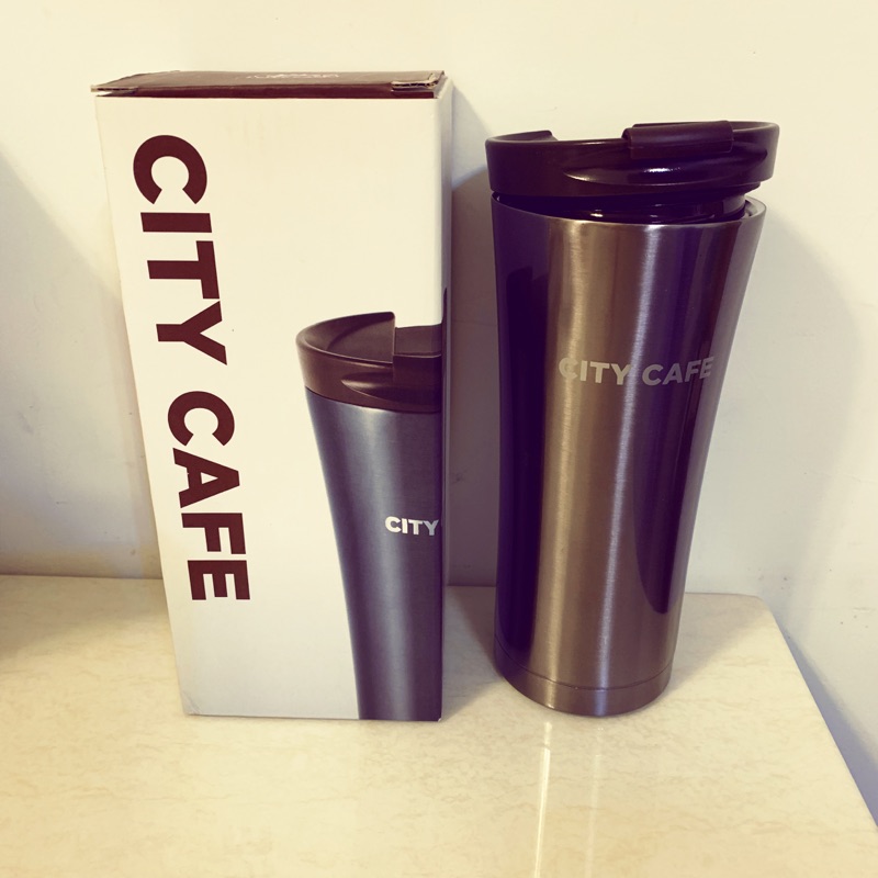 City cafe 不鏽鋼真空隨行杯經典款-醇黑美式