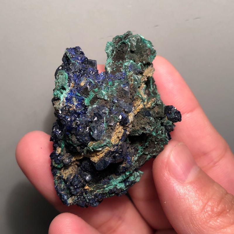 藍銅礦孔雀石共生 天然原礦 礦石