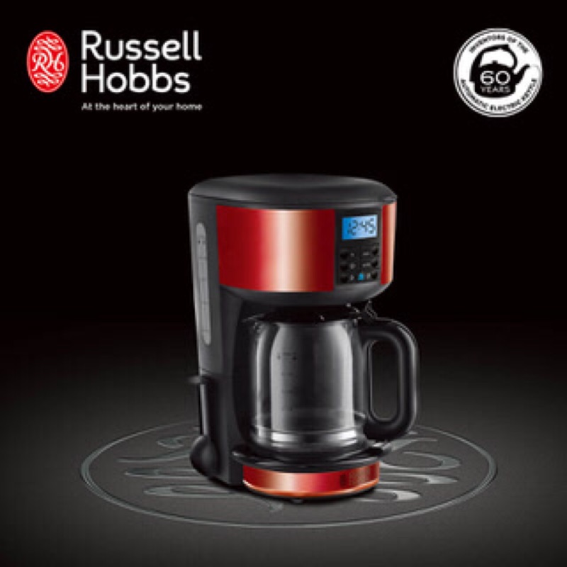 Russell Hobbs 羅素 Legacy 晶亮咖啡機20682TW-晶亮紅