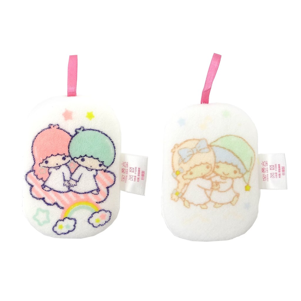 【Sanrio三麗鷗】雙子星沐浴澡棉-共2款 8x11.5cm 台灣製