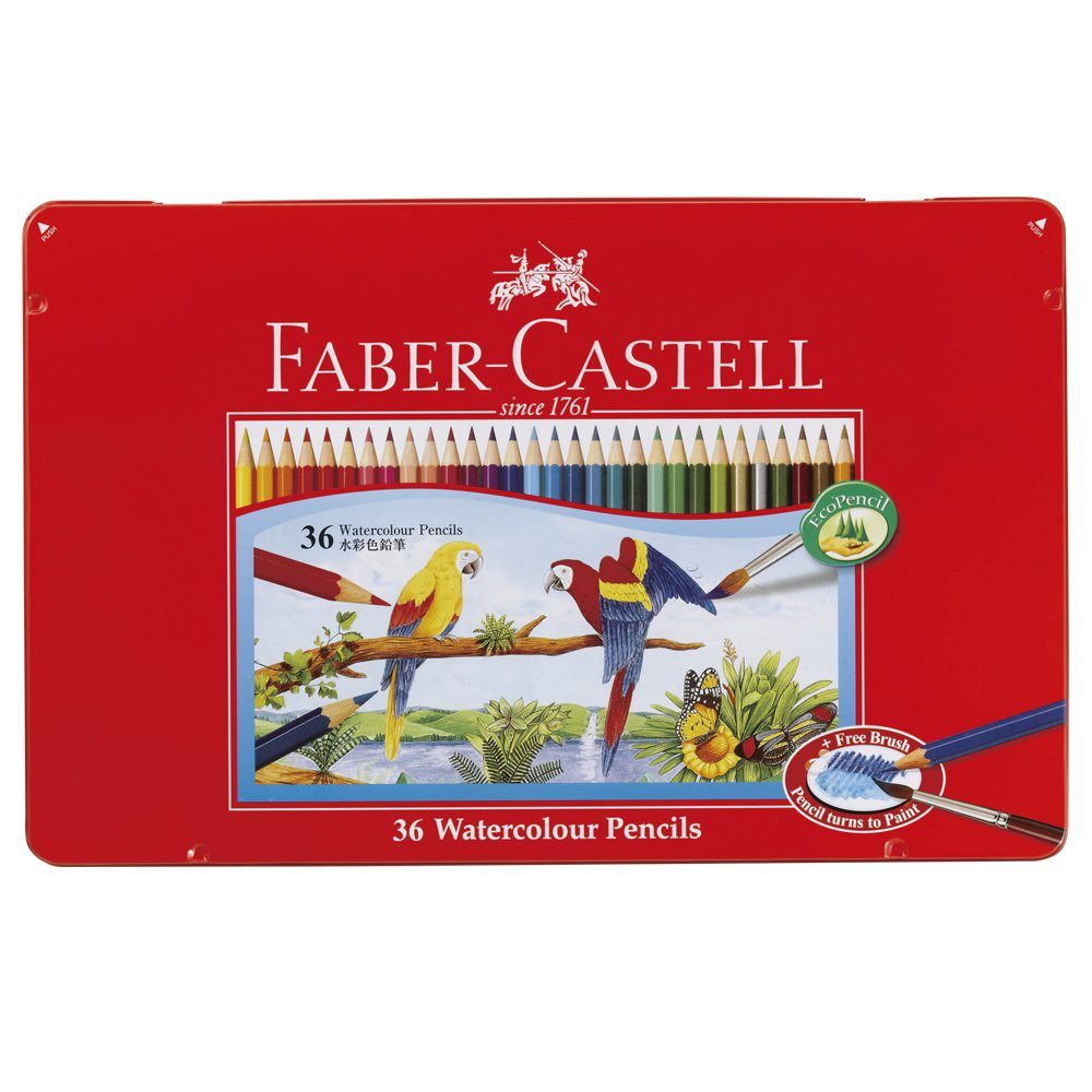 Faber castell 水性色鉛筆 水彩色鉛筆 色鉛筆 36色 進口 繪圖 畫畫 彩色筆 ~全新