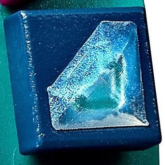 LEGO 6322171 72078 3070 石墨藍 1x1 上面鑲有 蛋白石色 鑽石