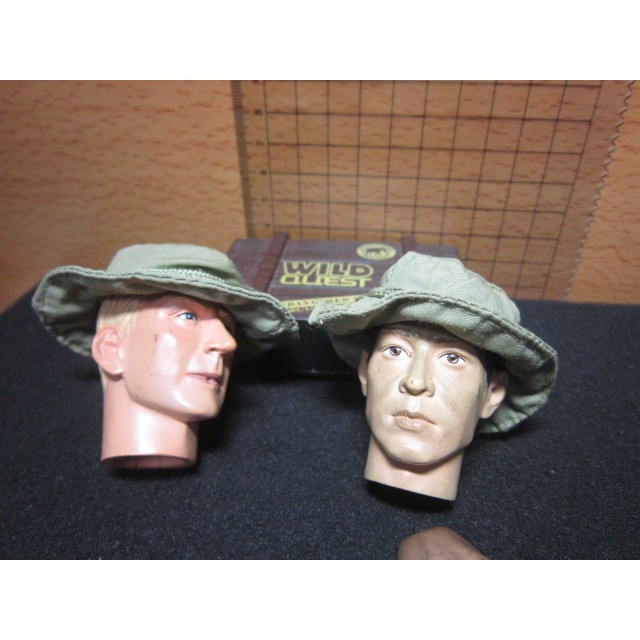 J1經理裝備 越戰美軍1/6沙綠色濶邊帽一頂 mini模型