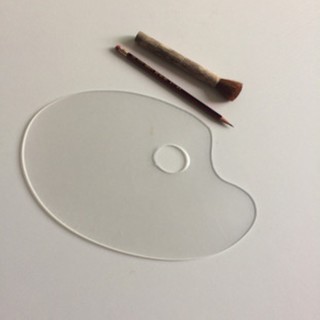 松林-白色(非透明) 壓克力 調色盤 厚3mm 31x41cm