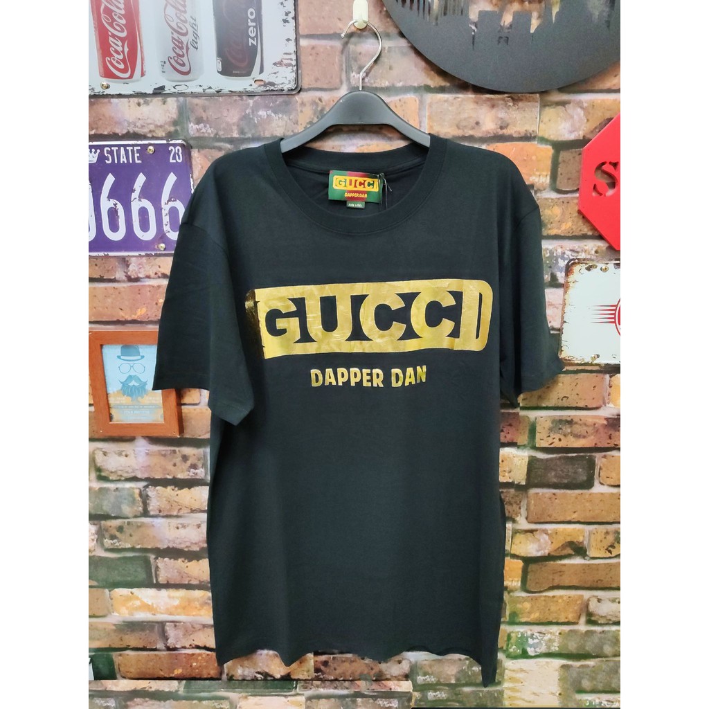 【興閣精品】GUCCI 2020 新款 燙金 logo Dapper Dan 短袖 T恤 (男女同款)