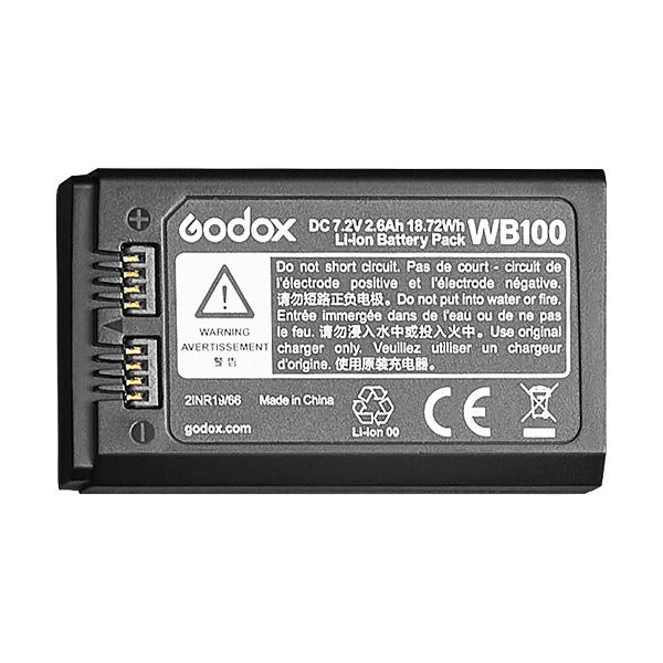 王冠攝影社 Godox 神牛 WB100 鋰電池 V1 V860III AD100Pro 代替 VB26