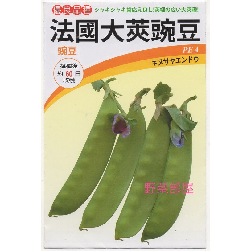 萌田種子 蔬菜種子 J19 法國紅花大莢豌豆種子30粒 莢質脆嫩 早生品種 每包12元 蝦皮購物