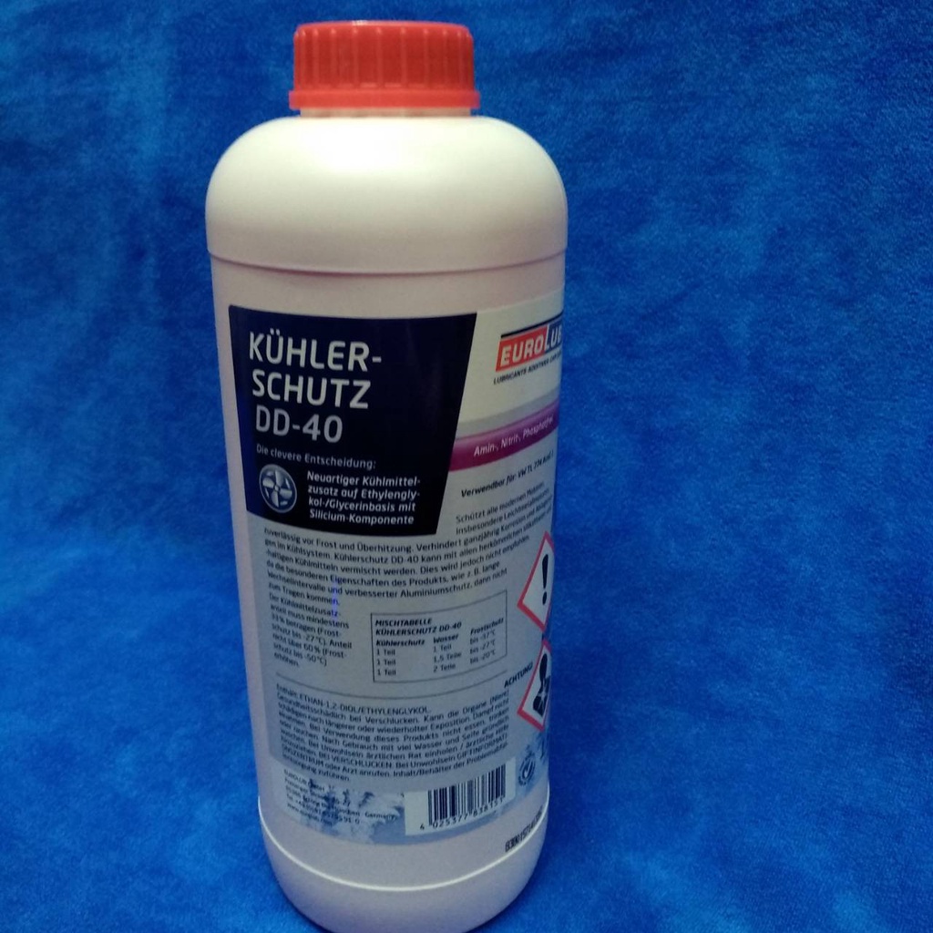 曼司卡國際《Eurolub》DD-40散熱系統高效保護液/濃縮冷卻液/水箱精1.5L(德國原裝進口)