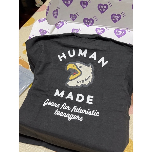 Human made 2022/8月新品 Pocket t-shirt #1 口袋T 老鷹 黑色 尺寸L