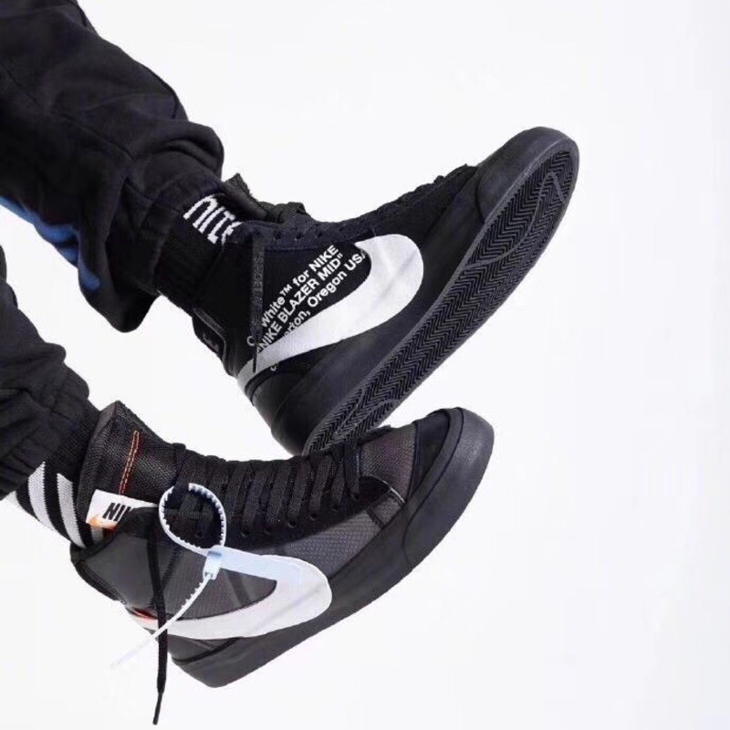 nike off white blazer black