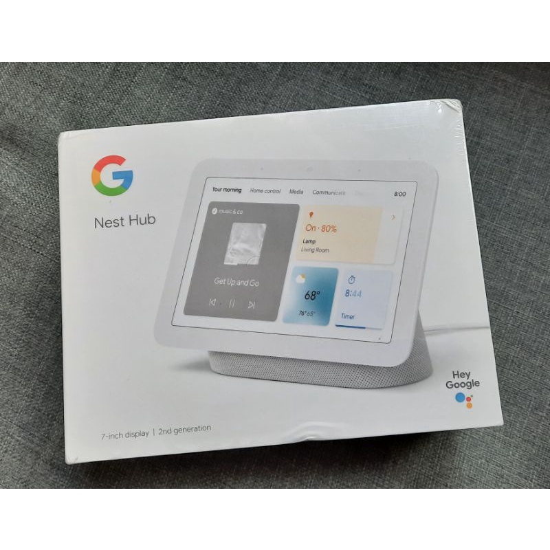 Google Nest Hub 2（第二代）智慧音箱，7吋灰色，型號GA01331-US，水貨