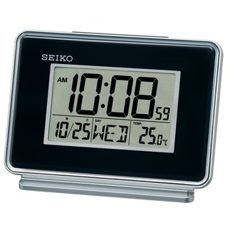 SEIKO 精工 雙鬧鐘貪睡電子桌鐘 QHL068K