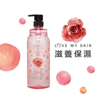 *COIN BABY*全新屈臣氏 玫瑰香氛沐浴乳 1000ml 大容量 櫻花嫩白沐浴乳 白茶清爽沐浴乳