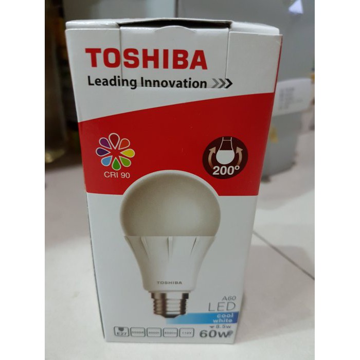 TOSHIBA LED節能燈泡 8.5W/60W 晝白光