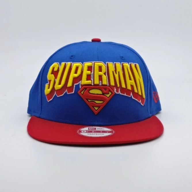 BEETLE NEW ERA DC SUPERMAN 超人 LOGO 立體字 SNAPBACK 藍紅 後扣棒球帽