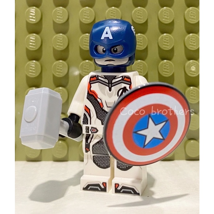 LEGO 樂高 76123 超級英雄 復仇者聯盟 量子裝 美國隊長 人偶 - Coco可可兄弟