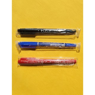 利百代 LIBERTY ZEBRA油性雙頭筆(藍紅黑)，筆幅：0.5mm/1.3mm，型號：MO-120-MC