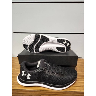 【UNDER ARMOUR】Charged Breeze 女款慢跑鞋 包覆 舒適 黑色 - 3025130-001