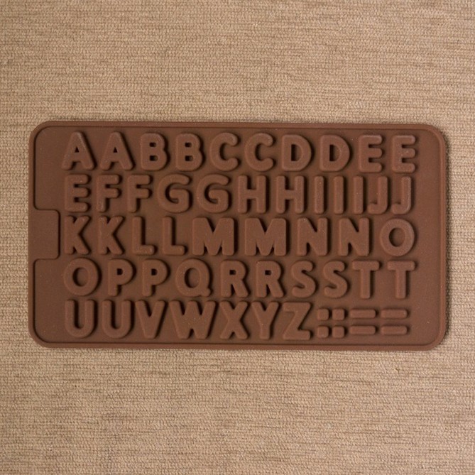 [森.手感] 大寫英文字母矽膠模具 巧克力 黏土 餅乾 DIY模具