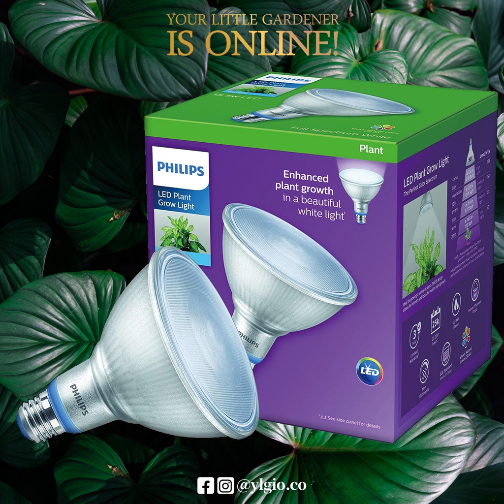 🔴現貨優惠  PHILIPS飛利浦 15.5W 16.5W植物燈 原廠進口 觀葉/斑葉植物/LED植物燈/全光譜自然光