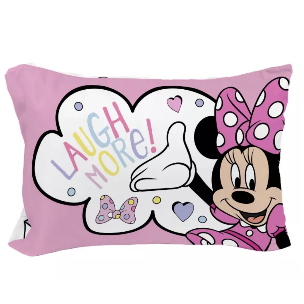 美國加州好物代購 現貨 Disney 迪士尼 米妮 超可愛雙面花色 兒童枕頭套 枕套