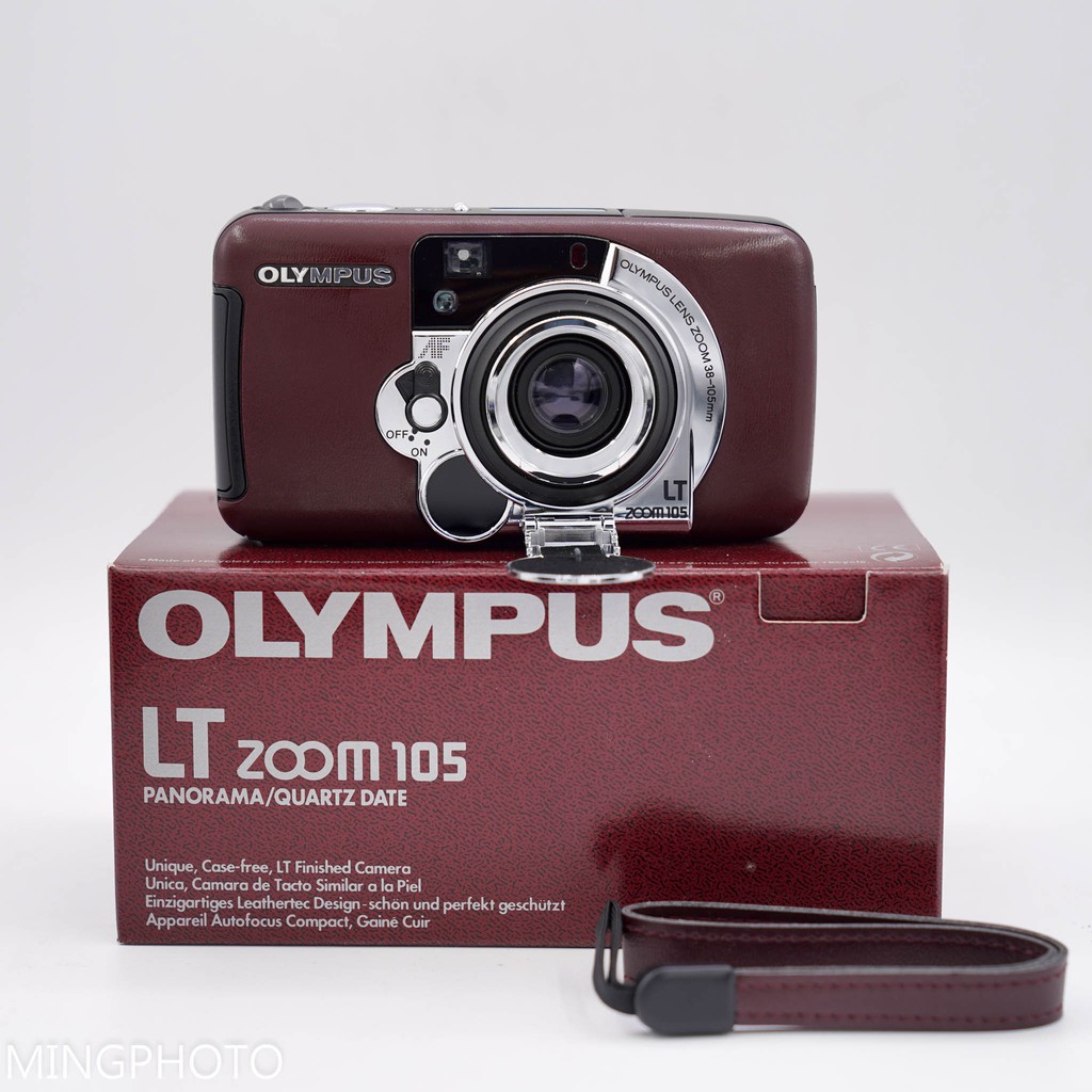 アイボリー×レッド 【動作確認済】OLYMPUS オリンパス LT ZOOM 105