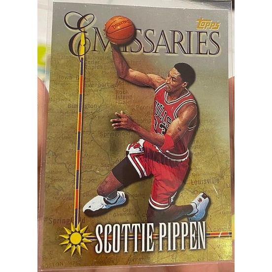 NBA 球員卡 Scott Pippen 1998-99 Topps Emissaries