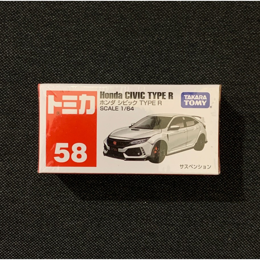 [小樂]蝦皮代開發票 日版 TOMICA 多美 No.58 本田 Honda Civic Type R 模型車 58