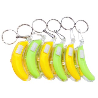 LED鑰匙圈 七彩LED香蕉鑰匙圈 LED燈 警示燈 吊飾手電筒鑰匙圈 發光緊急照明 贈品禮品 A4709