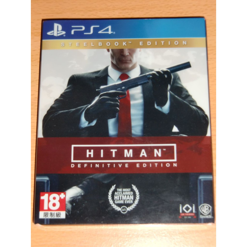 PS4 刺客任務 鐵盒決定版 英文版 含特典 二手 Hitman Definitive Edition