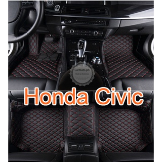 [現貨]適用本田喜美K12 K14 K16腳踏墊 Honda Civic 8代 9代 10代專用包覆式皮革civic腳墊