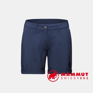 Mammut Runbold Roll Cuff Shorts 女款戶外短褲 耐磨彈性機能短褲 海洋藍