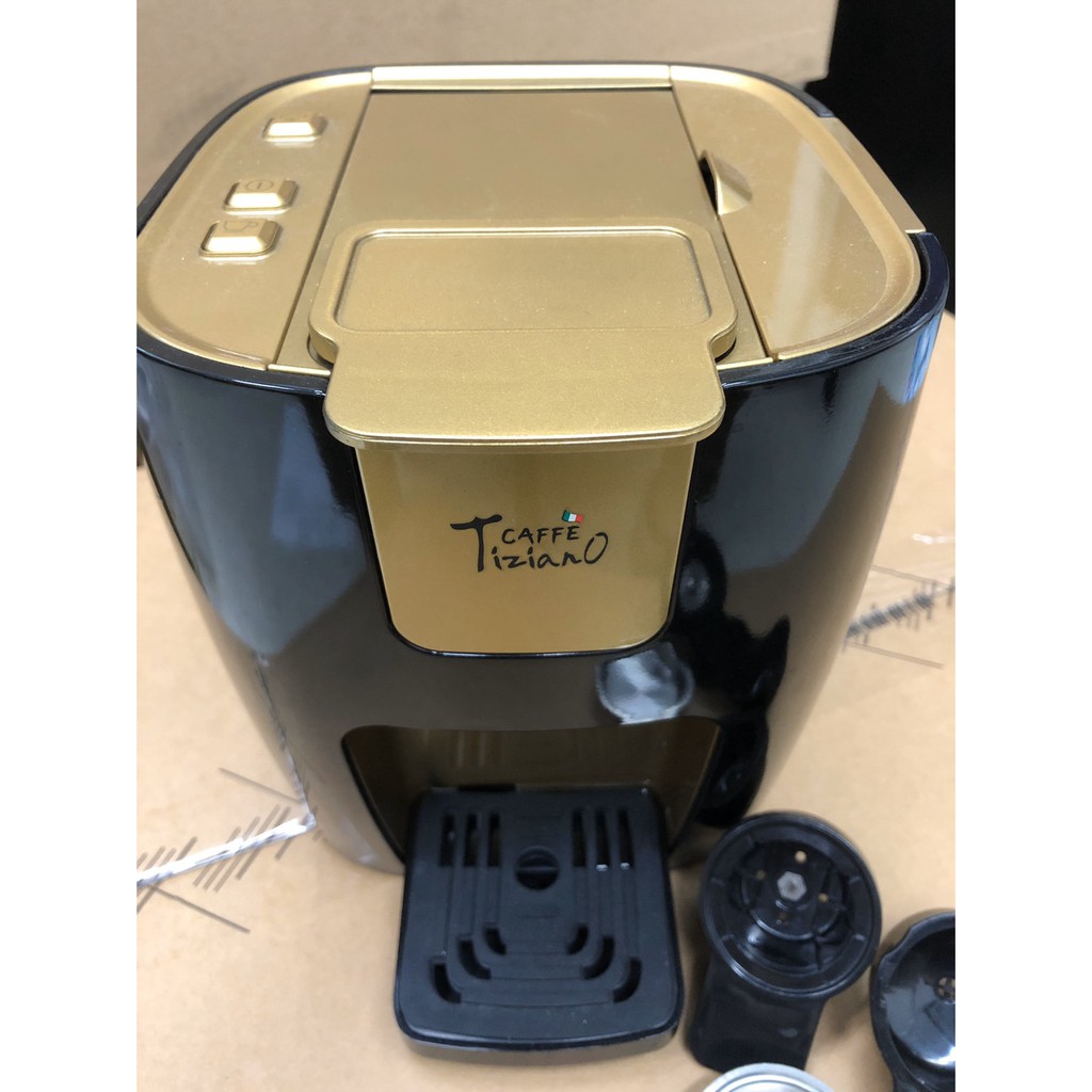 【二手商品】Tiziano 義式膠囊咖啡機 TSK-1185 (可替換沖座自行填粉)