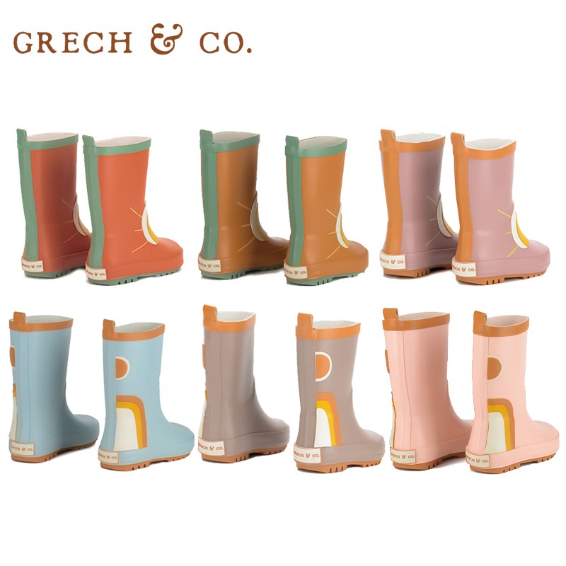 丹麥Grech&amp;Co. 時尚彩虹雨鞋(多款可選) 米菲寶貝