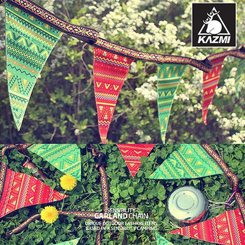[現貨] KAZMI 經典民族風兩用三角旗掛物帶 掛繩 裝飾 露營 野炊