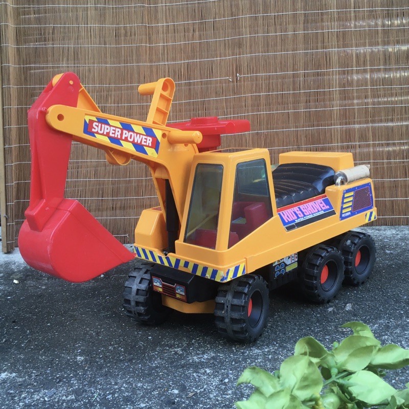 🇰🇷 早期 韓製 兒童挖土機 1997 玩具挖土機 騎乘挖土機 騎乘玩具 兒童玩具車 幼兒玩具車 學步車 韓國製 韓製